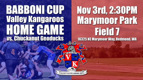 Valley Kangaroos vs Chuckanut Geoducks @ Marymoor Park (Field 7) | Seattle | Washington | United States