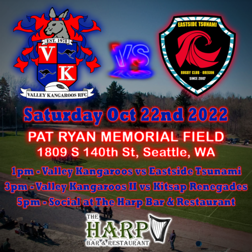 HOME vs Eastside Tsunami @ Pat Ryan Field | Seattle | Washington | United States