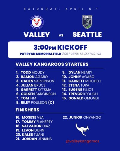 HOME vs Seattle Orcas (Friendly) @ Pat Ryan Field | Seattle | Washington | United States