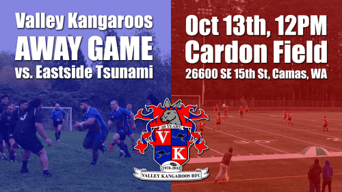 Valley Kangaroos vs Eastside Tsunami @ Cardon Field | Camas | Washington | United States