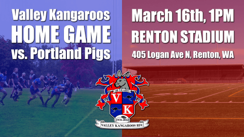 Valley Kangaroos vs Portland Pigs @ Renton Stadium | Renton | Washington | United States