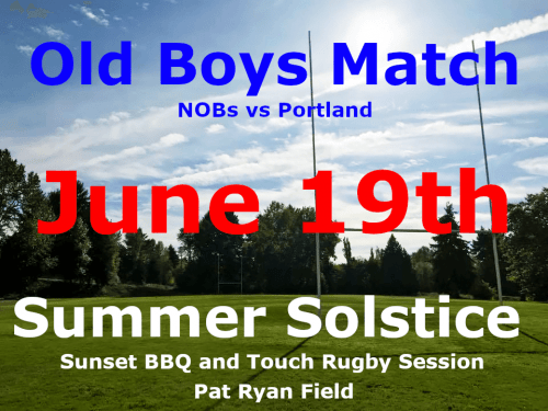 Solstice BBQ/Touch/Old Boys Match @ Pat Ryan Field | Seattle | Washington | United States