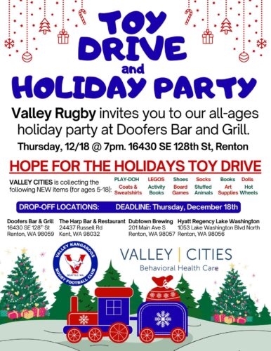 Toy Drive and Holiday Party @ Doofers Bar & Grill | Renton | Washington | United States